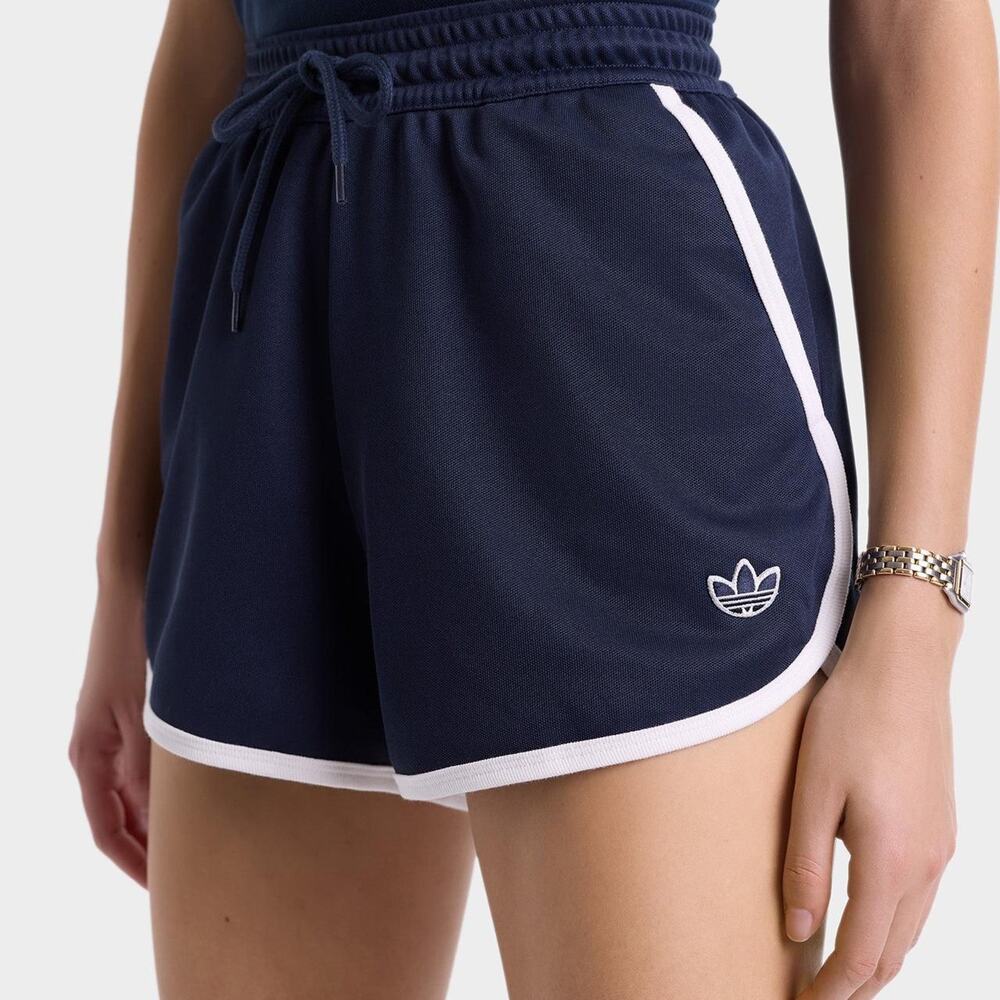 Sporty & Rich Adidas Blue Track Shorts XS High Rise Retro Runner
